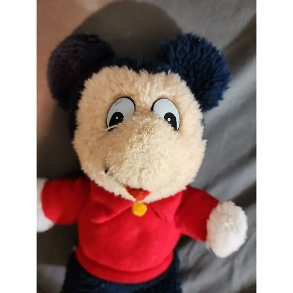 Vintage Walt Disney Productions Knickerbocker Mickey‎ Mouse Plush Toy Stuffed